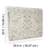 Picture of Blanche Neutral Floral Damask Wallpaper