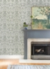 Picture of Blanche Dark Green Floral Damask Wallpaper