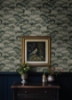 Picture of Octavia Dark Green Marbled Ink Wallpaper