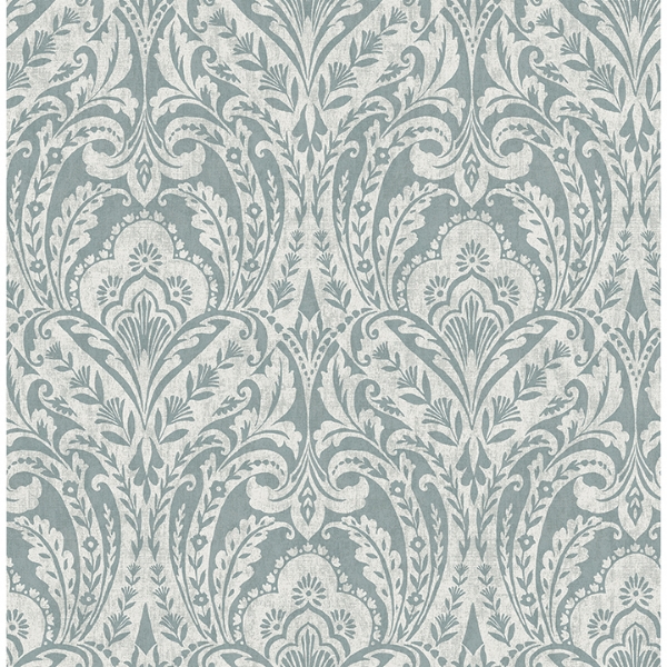 Picture of Berkshire Denim Damask Wallpaper