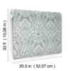 Picture of Berkshire Denim Damask Wallpaper