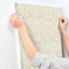 Picture of Berkshire Beige Damask Wallpaper