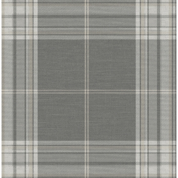 Picture of Westley Grey Plaid Wallpaper