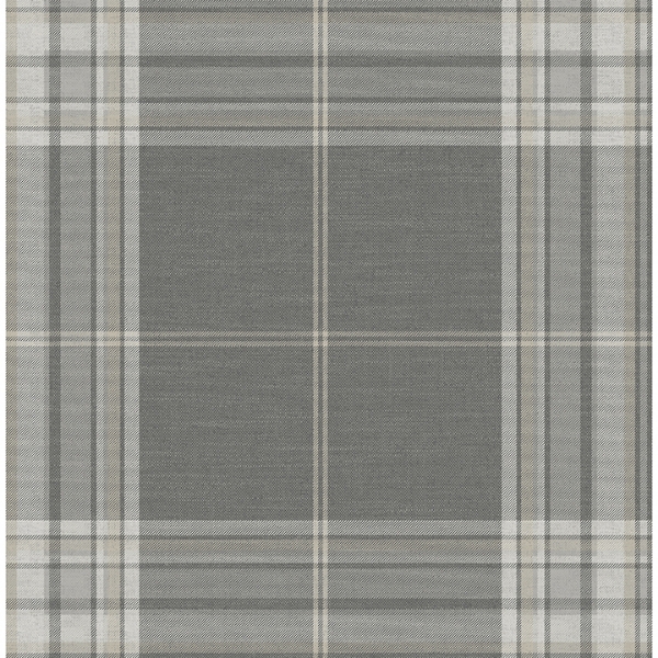 Picture of Westley Grey Plaid Wallpaper