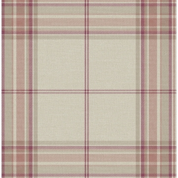 Picture of Westley Magenta Plaid Wallpaper