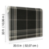 Picture of Westley Black Plaid Wallpaper