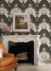 Picture of Auden Black Floral Grandeur Wallpaper