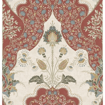 Picture of Auden Ruby Floral Grandeur Wallpaper