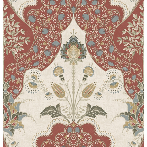 Picture of Auden Ruby Floral Grandeur Wallpaper