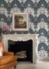 Picture of Auden Dark Blue Floral Grandeur Wallpaper