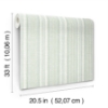 Picture of Ayanna Light Green Striped Wallpaper