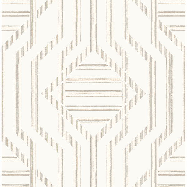 Picture of Essex Wheat Geometric Wallpaper