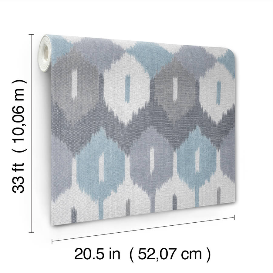 IKAT BLANKET - DENIM