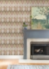 Picture of Abilene Apricot Ikat Wallpaper