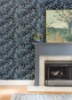 Picture of Greenwood Dark Blue Deciduous Wallpaper