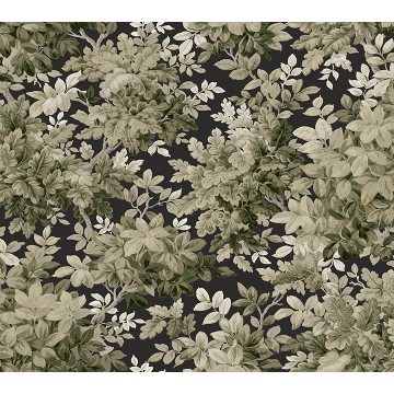 Picture of Greenwood Black Deciduous Wallpaper