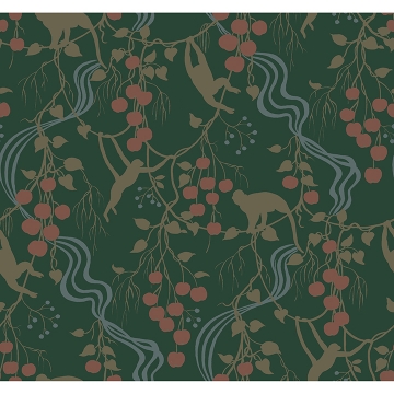 Picture of Linden Dark Green Jungle Canopy Wallpaper