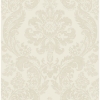 Picture of Shadow Cream Flocked Damask Wallpaper