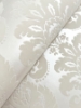 Picture of Shadow Cream Flocked Damask Wallpaper