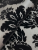 Picture of Shadow Black Flocked Damask Wallpaper