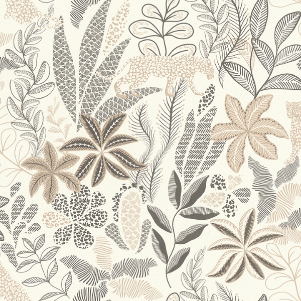 Picture of Alani Neutral Tropical Wallpaper