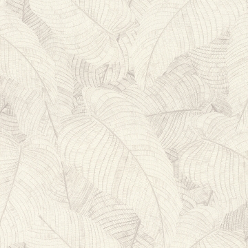 Picture of Galner Ivory Leaves Wallpaper