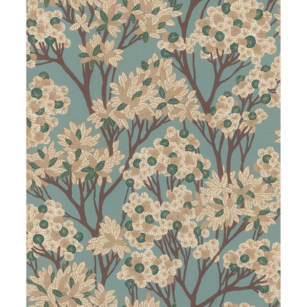 Picture of Stickley Sky Blue Tree Wallpaper