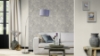 Picture of Purser Grey Abstract Wallpaper