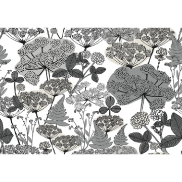 Picture of Finlayson Niittypolku Peel and Stick Wallpaper - Gray