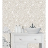 Picture of Paisley Prince Peel and Stick Wallpaper - Beige