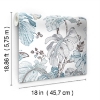 Picture of Boho Palm Peel and Stick Wallpaper - Blue