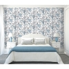 Picture of Boho Palm Peel and Stick Wallpaper - Blue