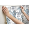 Picture of Boho Palm Peel and Stick Wallpaper - Blue