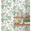 Picture of Boho Palm Peel and Stick Wallpaper - Green