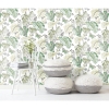 Picture of Boho Palm Peel and Stick Wallpaper - Green