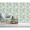 Picture of Ginkgo Leaves Peel and Stick Wallpaper - Green