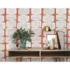 Picture of Mid-Century Beads Peel & Stick Wallpaper - Orange