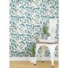 Picture of Cat Coquillette Eucalyptus Peel and Stick Wallpaper - Blue