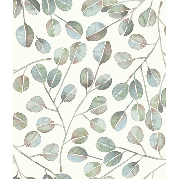 Picture of Cat Coquillette Eucalyptus Peel and Stick Wallpaper - Gray