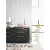 Picture of Cat Coquillette Herringbone Peel and Stick Wallpaper - Gray