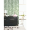 Picture of Cat Coquillette Herringbone Peel and Stick Wallpaper - Green