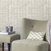 Picture of Cat Coquillette Herringbone Peel and Stick Wallpaper - Tan