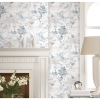 Picture of Spring Cherry Blossoms Peel and Stick Wallpaper - Blue