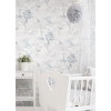 Picture of Spring Cherry Blossoms Peel and Stick Wallpaper - Blue