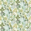 Picture of Watercolor Tropics Peel and Stick Wallpaper - Green