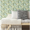 Picture of Watercolor Tropics Peel and Stick Wallpaper - Green