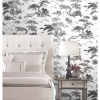 Picture of Oriental Toile Peel and Stick Wallpaper - Black