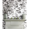 Picture of Oriental Toile Peel and Stick Wallpaper - Black