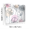 Picture of Lisa Audit Modern Poppy Peel and Stick Wallpaper - Pink