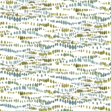 Picture of Lisa Audit Dotted Line Peel and Stick Wallpaper - Green